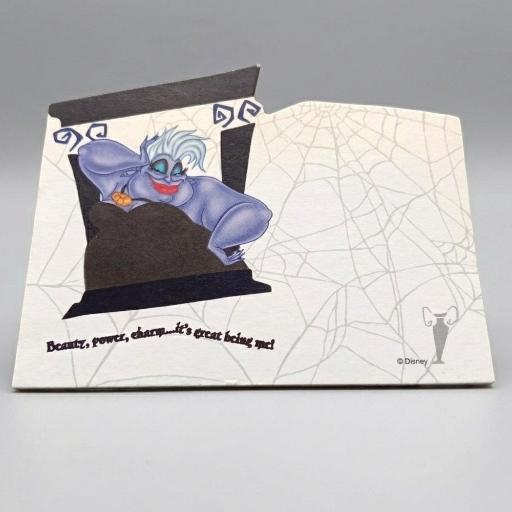 Disney Ursula Notepad The Little Mermaid Villain Stationery‎ Rare VTG Memo Pad